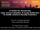 A model for measuring open access a...